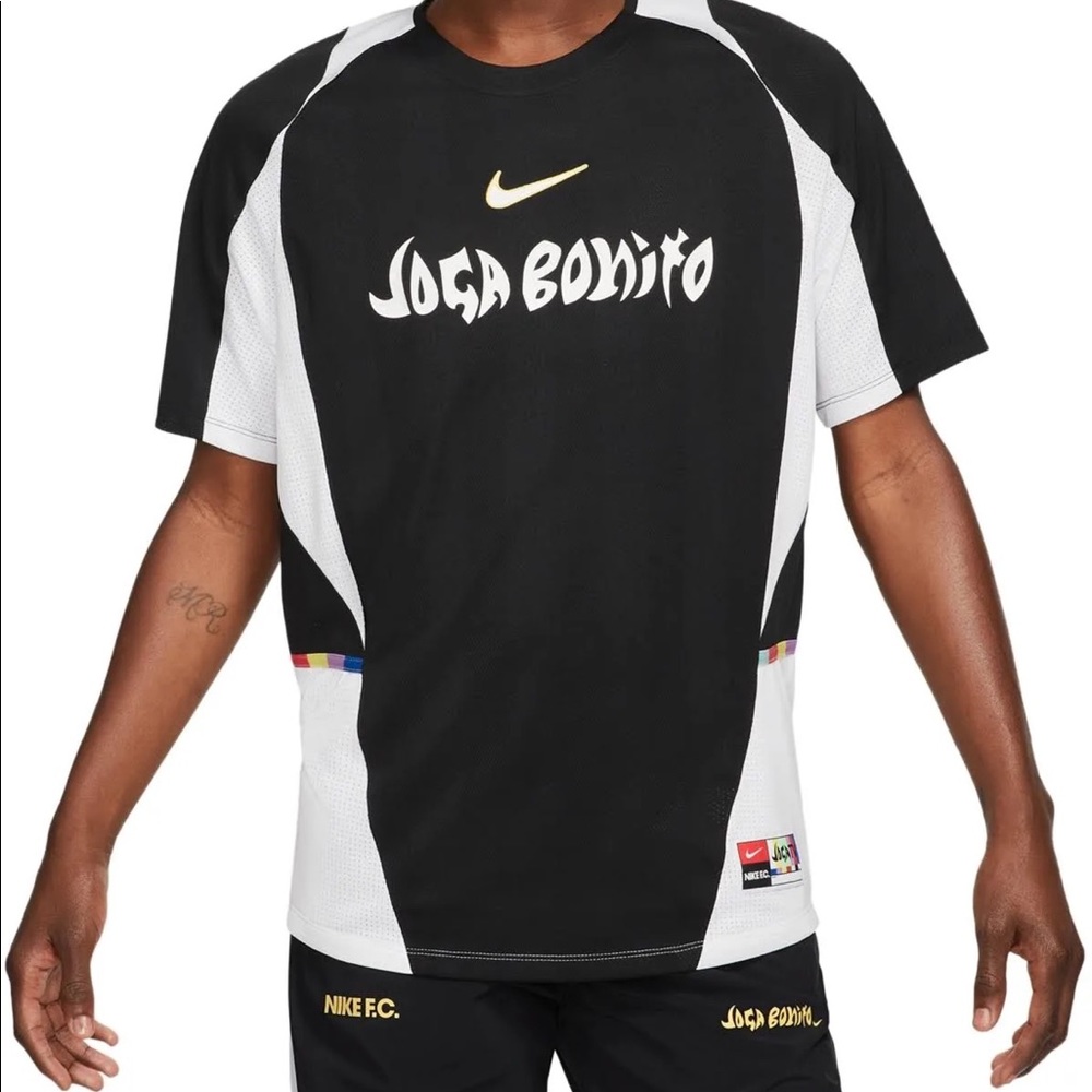 Nike Dri-Fit Joga Bonito F.C. Home Soccer Jersey T-Shirt Black Mens Large *NWT*